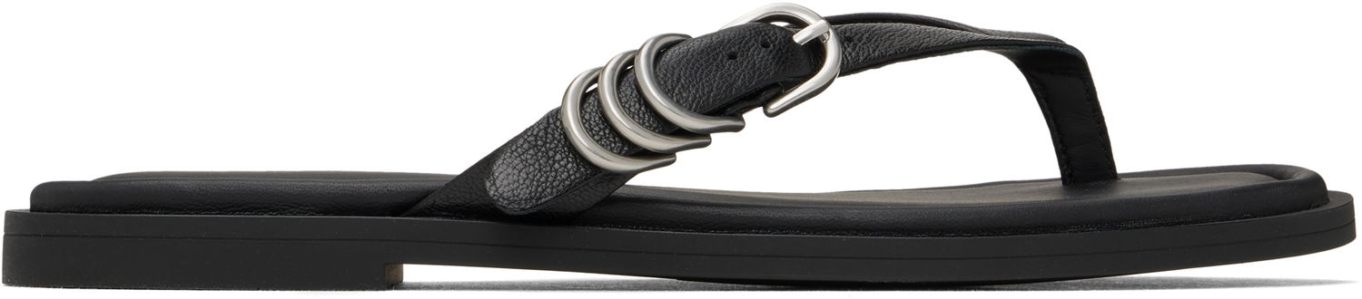Kengänhoito rag & bone Rag & Bone Gia Leather Thong Sandals Musta | WFF25SF1003LE03, 0