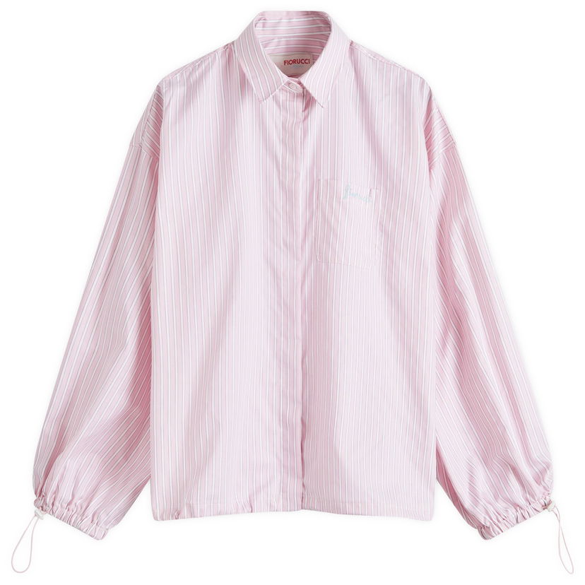 Paita Fiorucci Striped Balloon Sleeve Shirt Vaaleanpunainen | W01FPTLO170CO01PN03