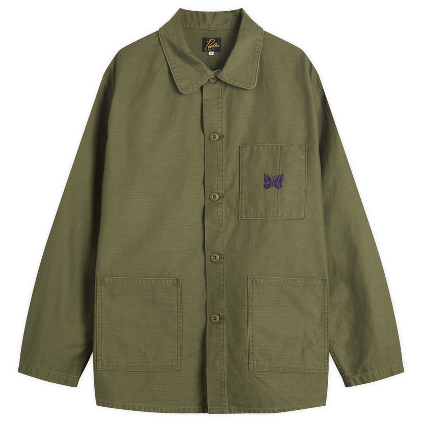 Takki Needles Reversed Sateen Coverall Jacket Vihreä | RW215-A