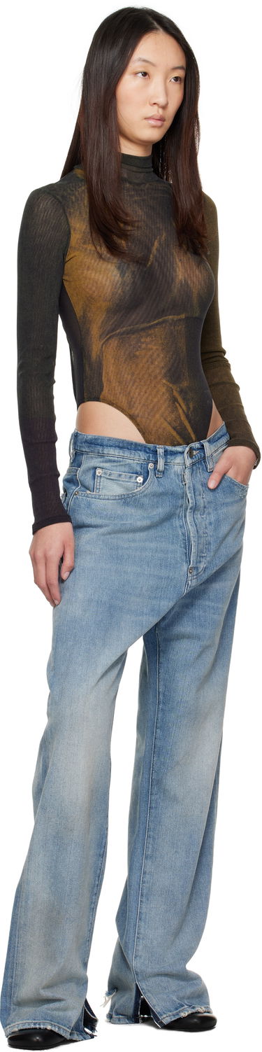 Body Jean Paul Gaultier Jean Paul Gaultier Printed High Neck Bodysuit Ruskea | 25/03-W-TO334-M004P-4812, 4