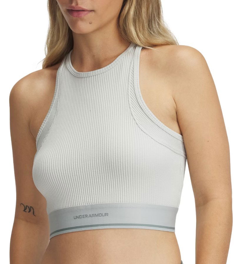 Tankkitoppi Under Armour UA Meridian Rib Branded Tank Top Harmaa | 1389641-377