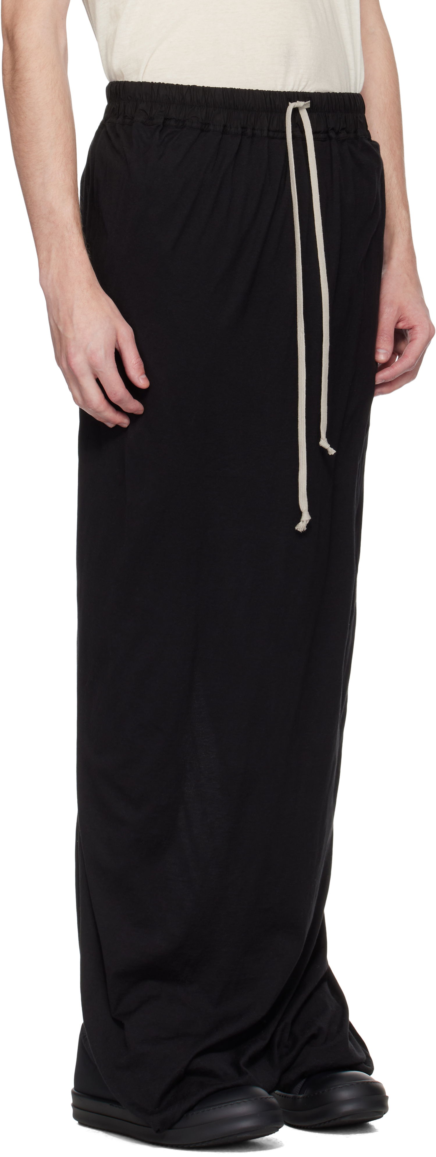 Hame Rick Owens Rick Owens DRKSHDW Hollywood Pull On Long Skirt Musta | DU01E3385 BHDB, 1
