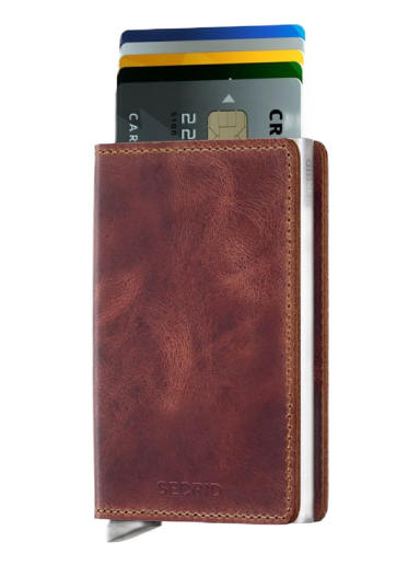 Lompakko Secrid Slimwallet Vintage Ruskea | SV-BROWN