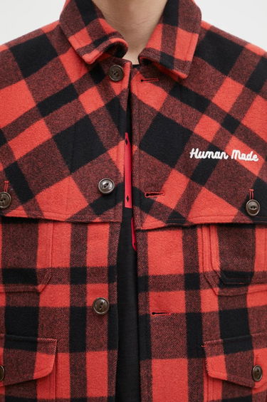 Paita Human Made Oversize Wool Hunting Jacket Punainen | HM28JK031, 3