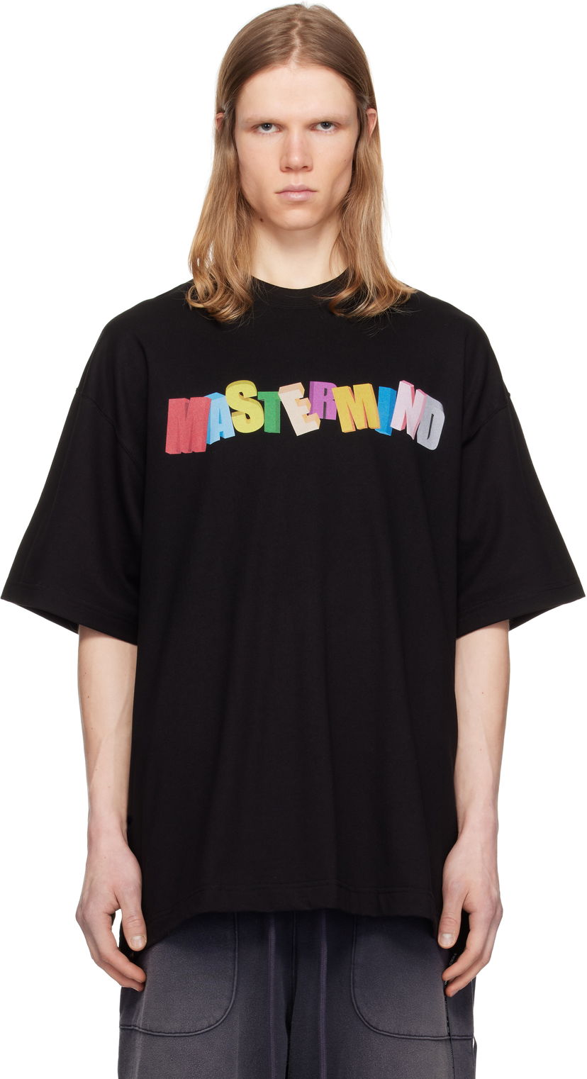 T-paita Mastermind WORLD Mastermind World Oversized Multicolor Logo T-Shirt Musta | MW25S14-TS056-022