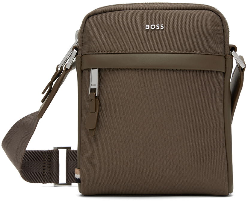 Olkalaukku BOSS BOSS Canvas Reporter Bag Vihreä | 50536491