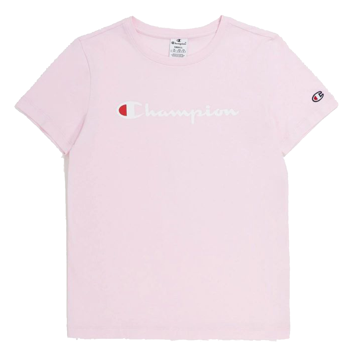 T-paita Champion Crewneck T-Shirt Vaaleanpunainen | 117366-PS013, 0