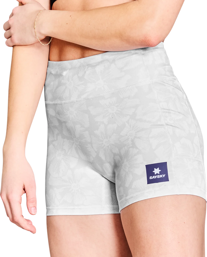 Shortsit Saysky Saysky Flower Combat+ Short Tights 4" Valkoinen | nwrst31c-1030