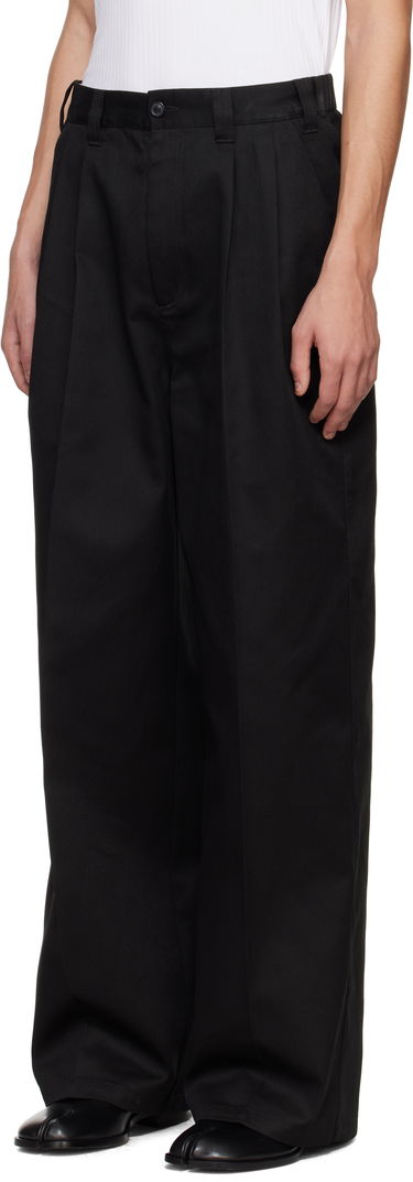 Housut Maison Margiela Maison Margiela Skater Chino Trousers Musta | S50KA0652 S54042, 3