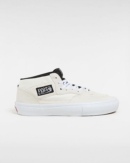 Skateboarding Vans Skate Half Cab Shoes (white/black) Unisex White, Size 6 Valkoinen | VN0A5FCDYB2