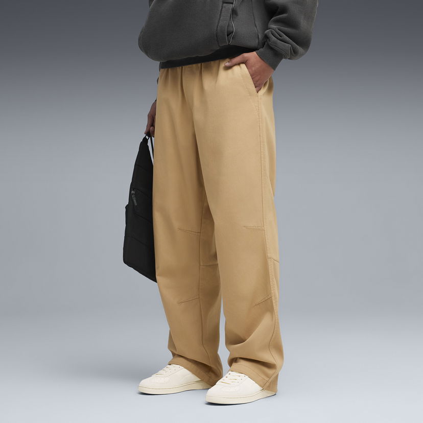 Housut Puma PUMA x REPRESENT Paneled Wide Leg Pants Beige | 632545_94