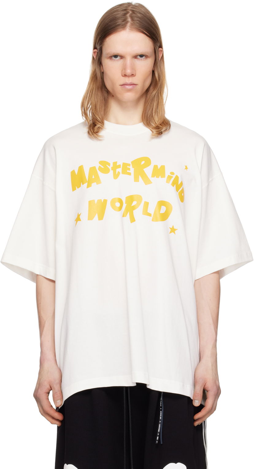 T-paita Mastermind WORLD Mastermind World Oversized Stay T-Shirt Valkoinen | MW25S14-TS052-022