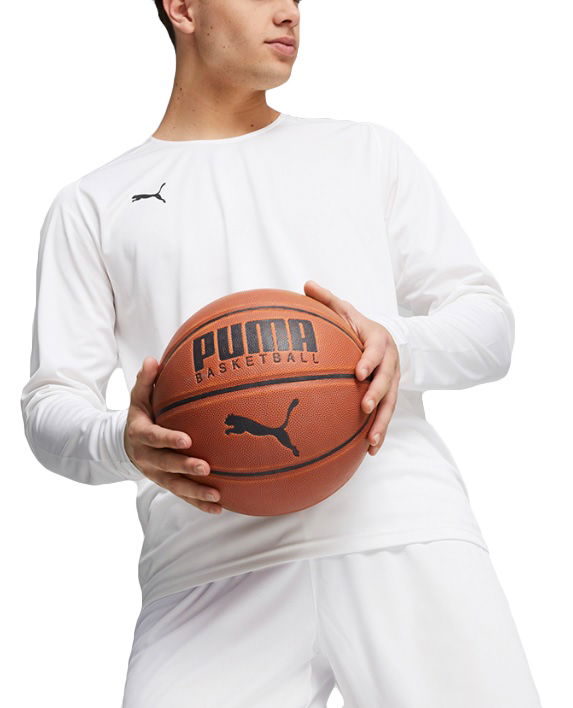T-paita Puma Hoops Team LS Shooting Shirt Valkoinen | 676637-02