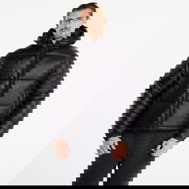 Puffer takki Urban Classics Hooded Shiny Puffer Jacket Musta | TB7585-00007, 0