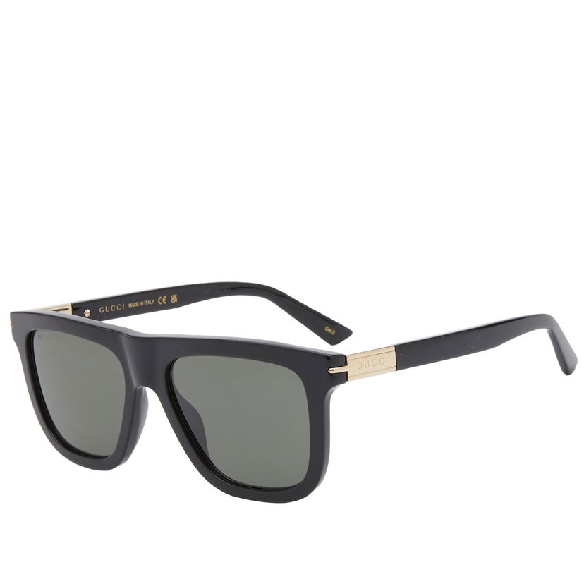 Aurinkolasit Gucci Men's Web Ingot Sunglasses Black/Grey Musta | GG1502S-001
