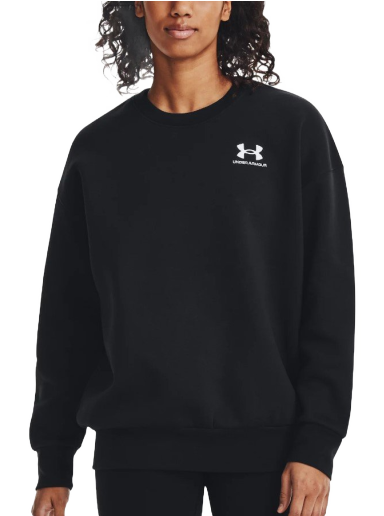 Huppari Under Armour Essential Fleece Oversized Crewneck Musta | 1379475-001