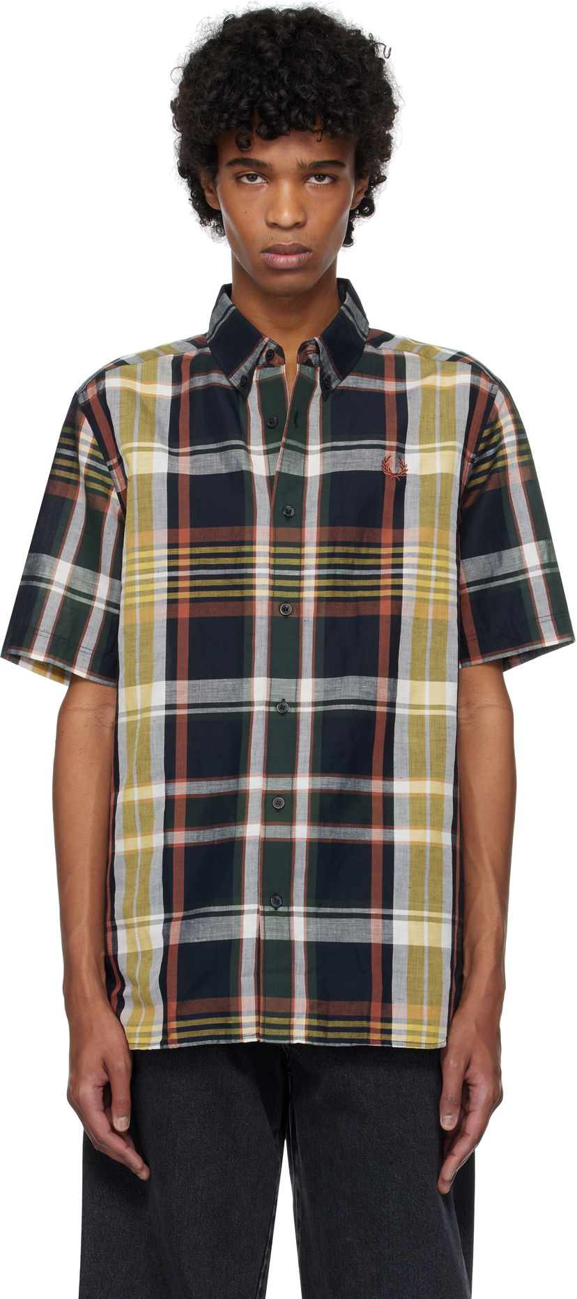 Paita Fred Perry Fred Perry Madras Check Short Sleeve Shirt Monivärinen | M9624