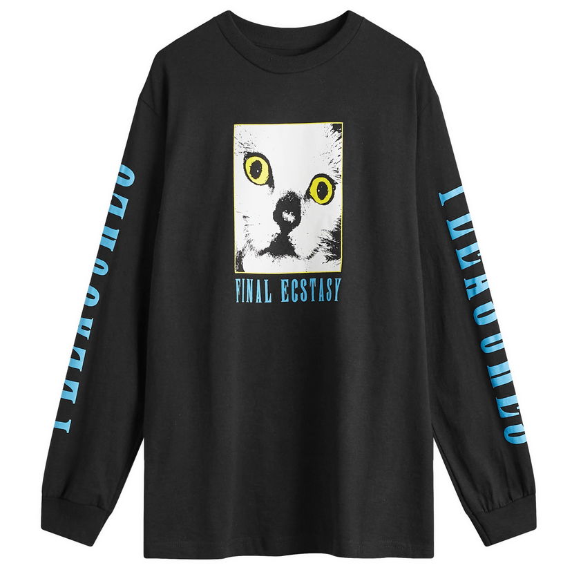 T-paita Pleasures Final Long Sleeve T-Shirt Musta | P24W035-BLACK
