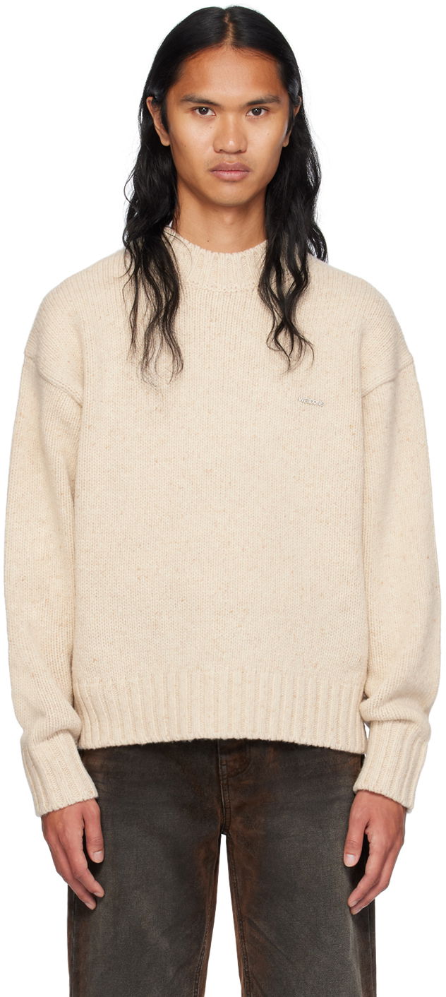 Villapaita We11done We11done Chunky Knit Sweater Beige | WD-KT2-24-626-U-BG
