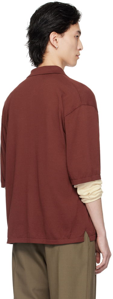 Paita LEMAIRE LEMAIRE Button Knit Shirt Punainen | TO1225 LK116, 2