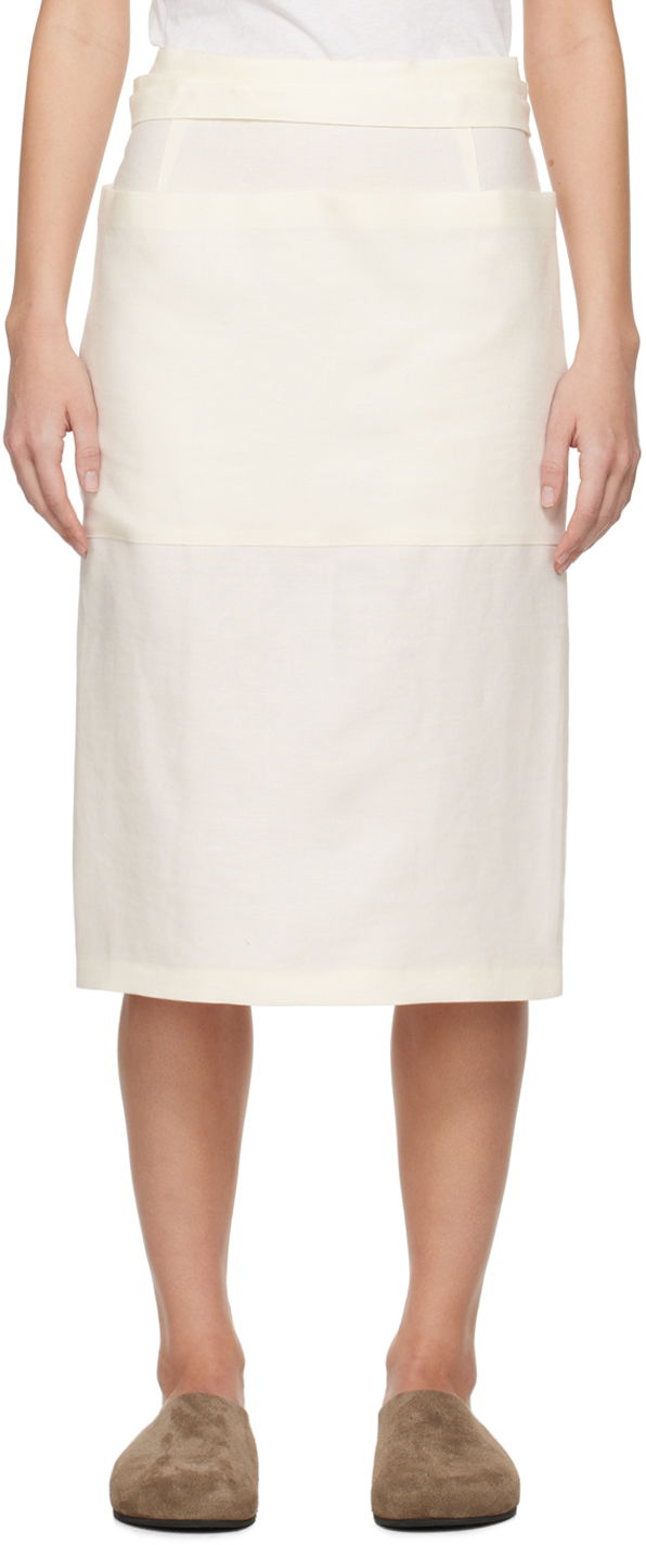 Hame The Row Midi Skirt With Pockets Valkoinen | 7905-W2929