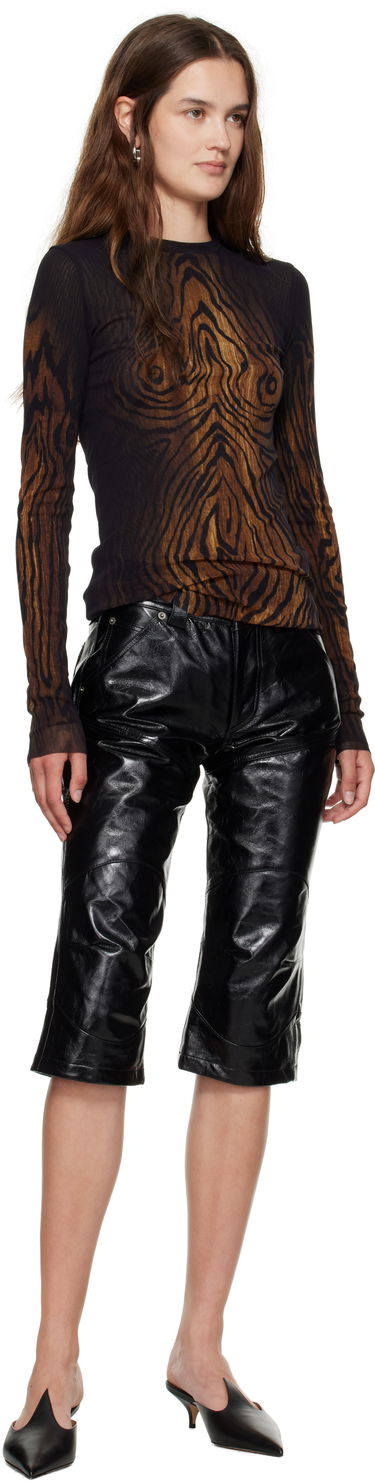T-paita Jean Paul Gaultier Jean Paul Gaultier 'The Wood' Long Sleeve Ruskea | 25/03-W-TO335-M002P-0060, 3