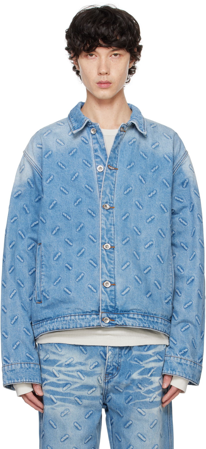 Takki Who Decides War Denim Jacket Sininen | 1131020008FW24