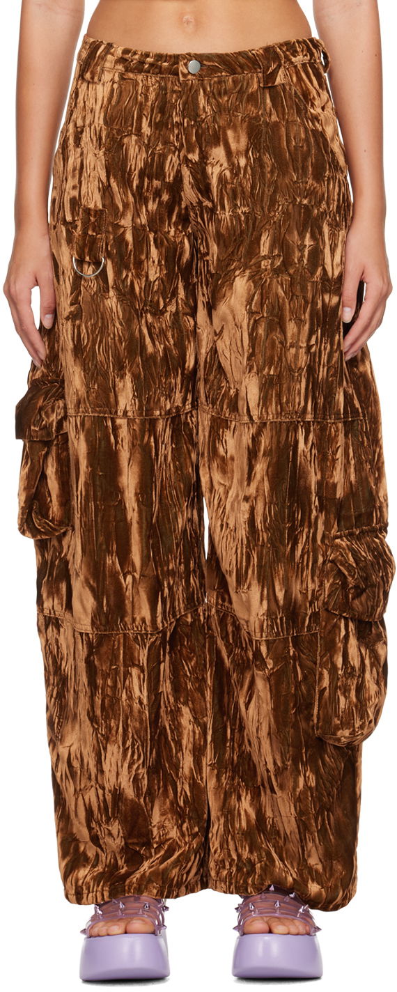 Cargo housut Collina Strada Collina Strada Lawn Cargo Pants Ruskea | XX6408