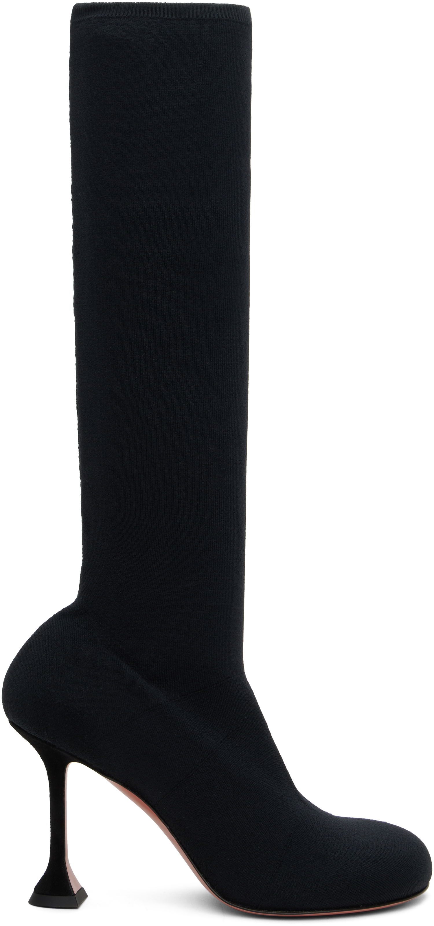 Tennarit ja kengät Amina Muaddi Amina Muaddi Veneda Stretch Tall Boots Musta | VENEDA STRETCH BOOT 95 KNIT, 0