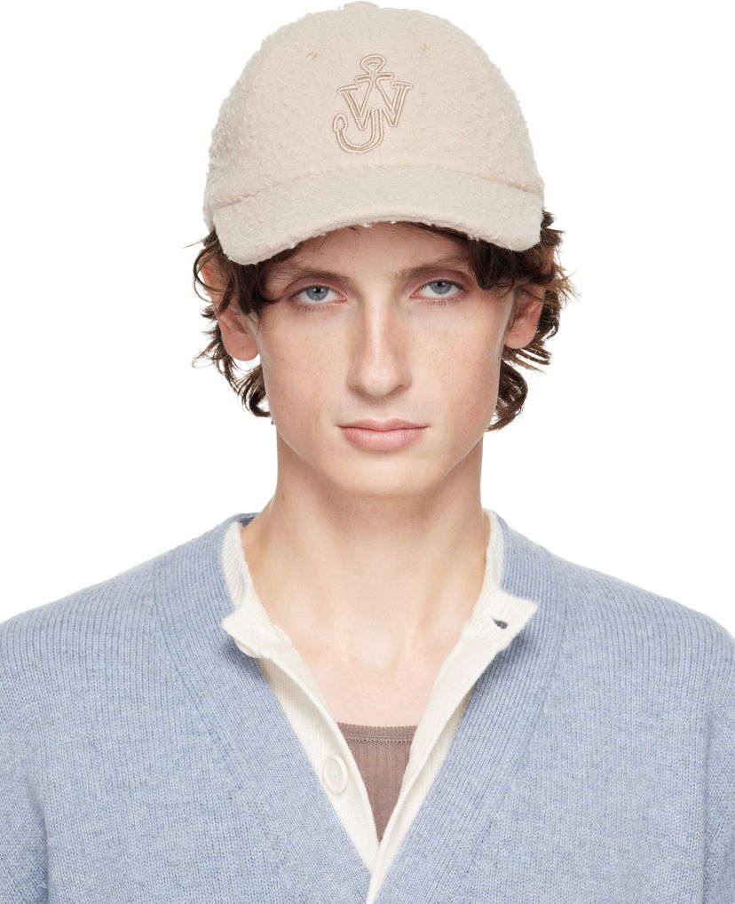 Korkki JW Anderson JW Anderson Fleece Embroidered Logo Baseball Cap Sininen | AC0409-FA0468