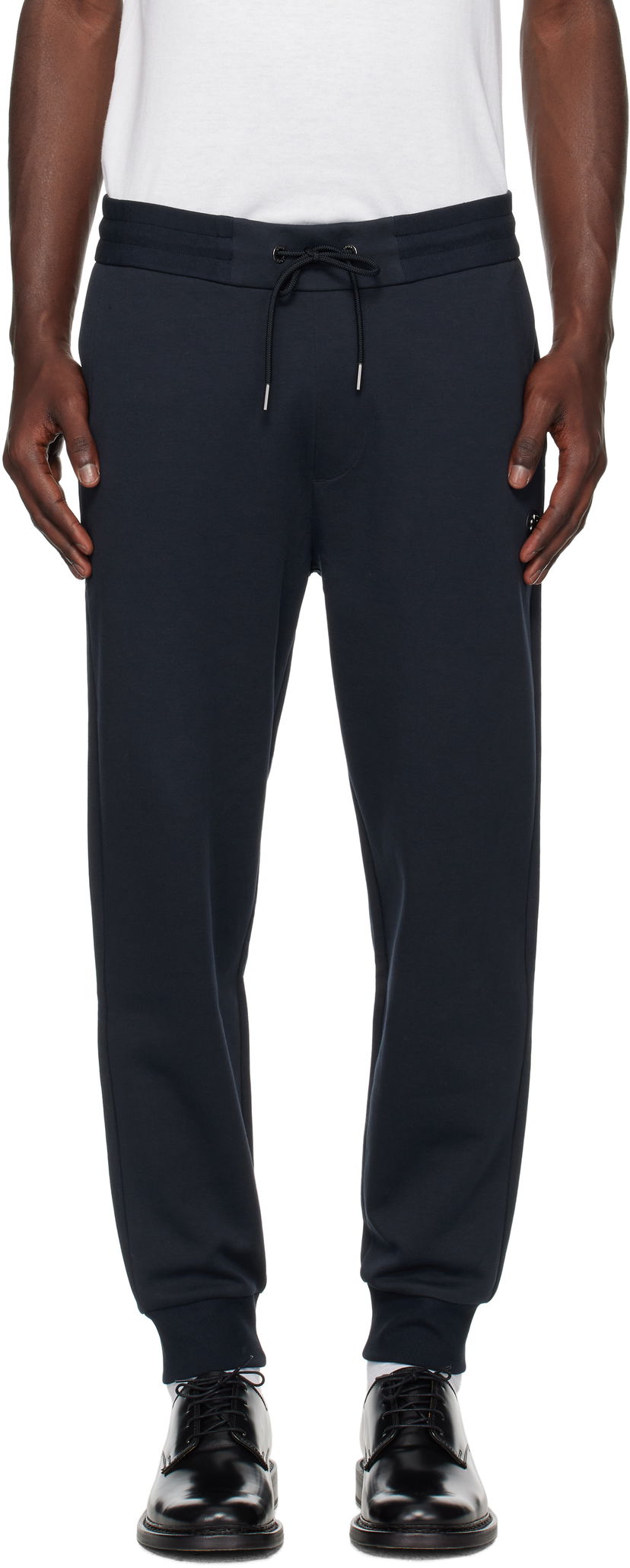 Verryttelyhousut BOSS BOSS Drawstring Jersey Cotton Sweatpants Tummansininen | 50520322