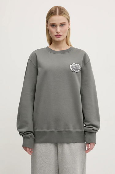 Villapaita Filling Pieces Filling Pieces Gowtu Crewneck Sweatshirt with Applique Harmaa | 74533926002, 1