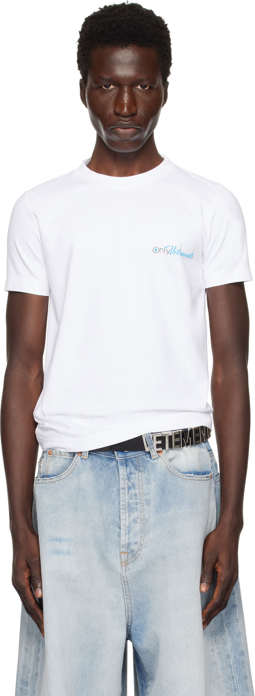 T-paita VETEMENTS 'Only' Graphic T-Shirt Valkoinen | MA66TR660W