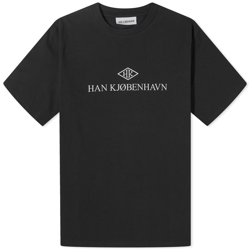 T-paita Han Kjøbenhavn HK Logo Boxy T-Shirt Musta | M-132919-BLK