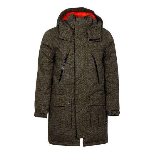 Parka Converse Printed Sideline Down Jacket Vihreä | 10007260-A01