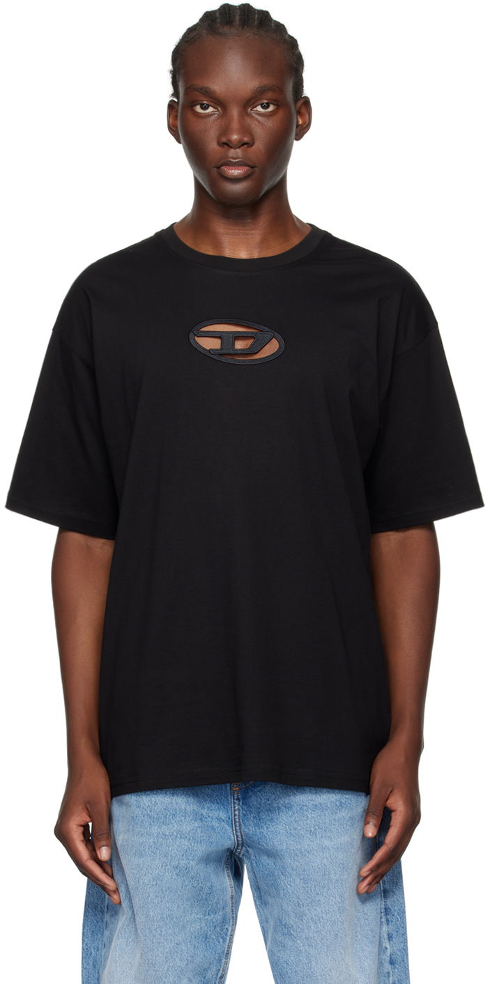 T-paita Diesel Black Logo T-Shirt Musta | A15180-0NIAX-9XX