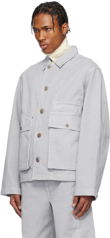 Takki LEMAIRE Lemaire Boxy Denim Jacket Harmaa | OW306 LD1036, 3