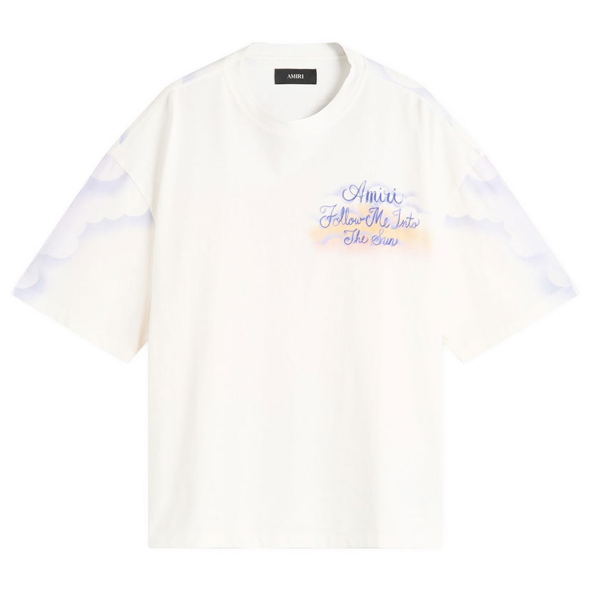 T-paita AMIRI Amiri Follow Me Oversized T-Shirt, Size Large Valkoinen | AWJYTE1070-127