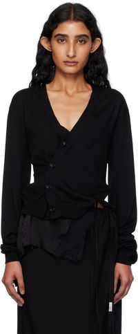 Ann Demeulemeester Zofia Asymmetric Spliced Cardigan