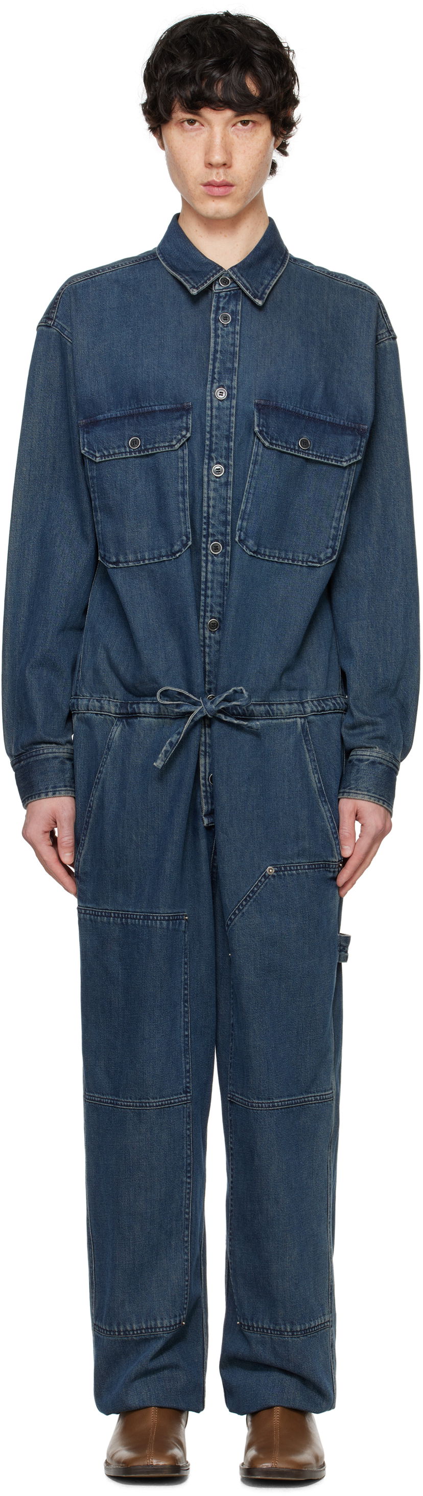 Haalari ISABEL MARANT Isabel Marant Otilie Denim Jumpsuit Sininen | 25PCB0073HA-C1H06H