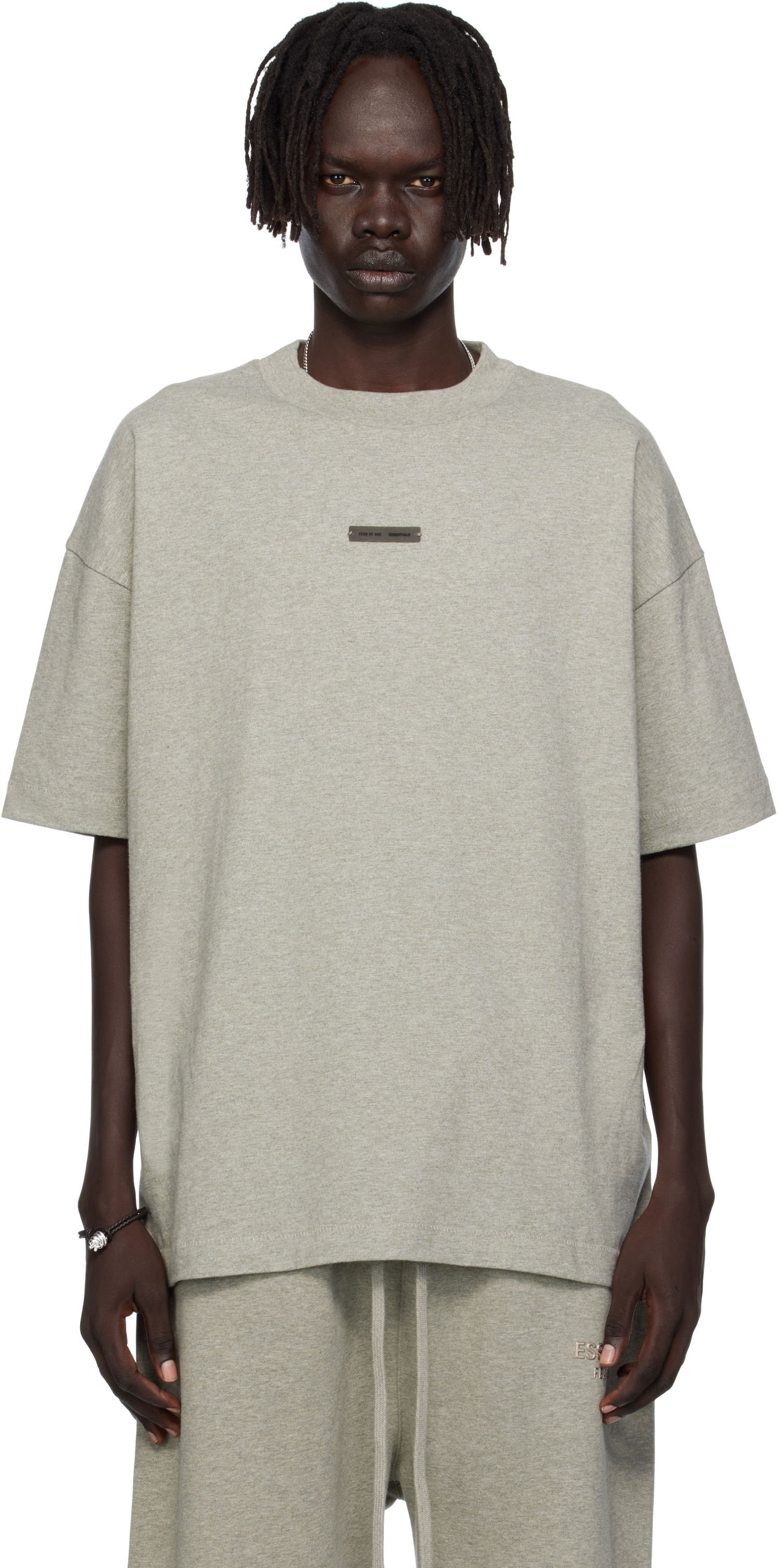 T-paita Fear of God Fear of God ESSENTIALS Classic Fit T-shirt Harmaa | 125SP254195F, 0