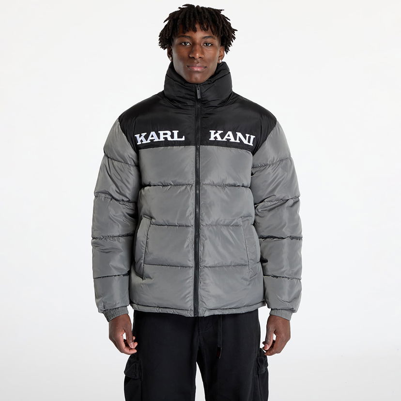 Puffer takki Karl Kani Jacket Retro Essential Puffer Jacket Anthracite S Harmaa | 60760013