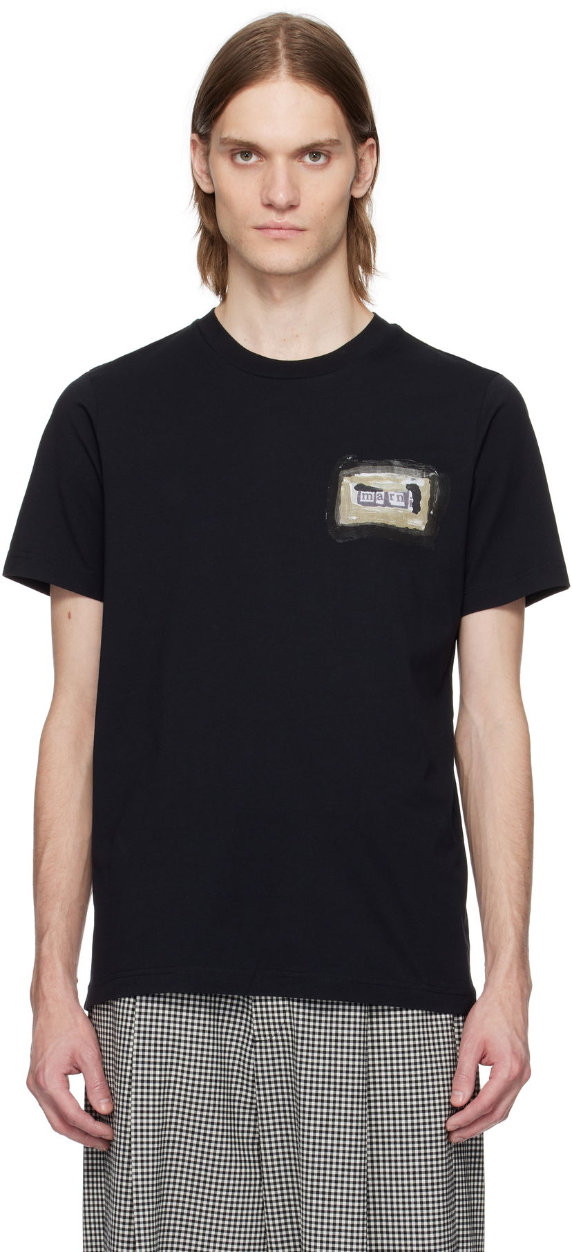 T-paita Marni Marni Collage Print Cotton T-Shirt Musta | HUMU0198BP USCX92