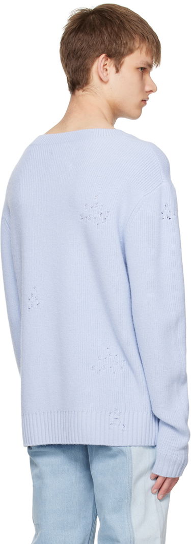 Villapaita Feng Chen Wang Feng Chen Wang Distressed Sweater Sininen | FUS15KT05, 2