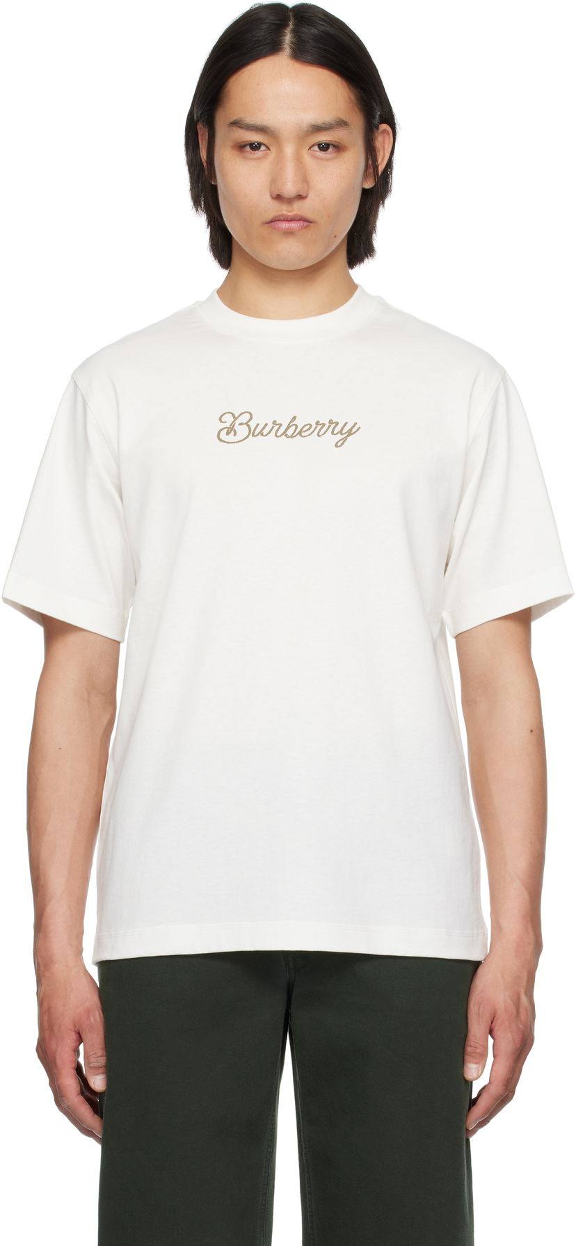 T-paita Burberry Burberry Surfer Knight Cotton T-Shirt Valkoinen | 8109085