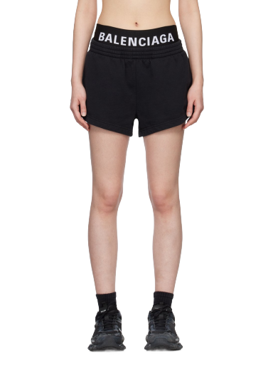 Shortsit Balenciaga Drawstring Musta | 744725 TNVI6