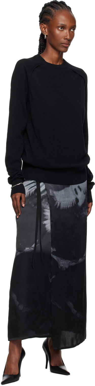 Villapaita Ann Demeulemeester Ann Demeulemeester Ulu Cut-Out Sweater Musta | CO02-W-KN01-FA147-099, 3