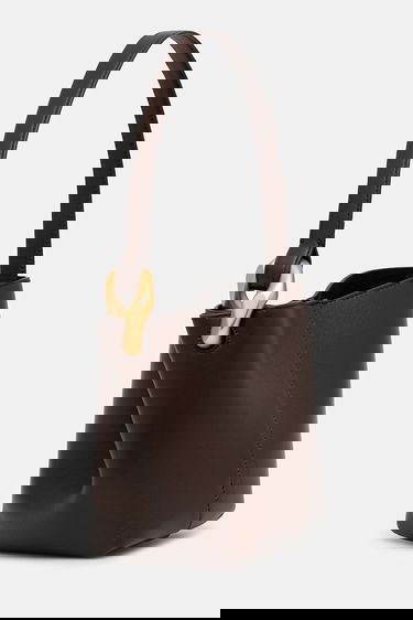 Käsilaukku JW Anderson JW Anderson The Jwa Corner Small Bucket Bag Ruskea | HB0740.LA0232, 1