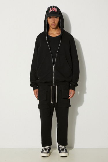 Cargo housut Rick Owens Rick Owens Creatch Cargo Cropped Drawstring Sweatpants Musta | DU02D2371.RIG, 1