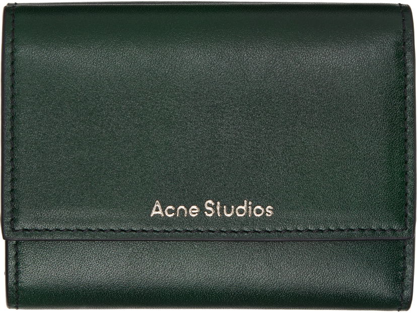 Lompakko Acne Studios Acne Studios Trifold Leather Wallet Vihreä | CG0271-
